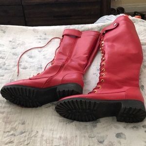 Red boots